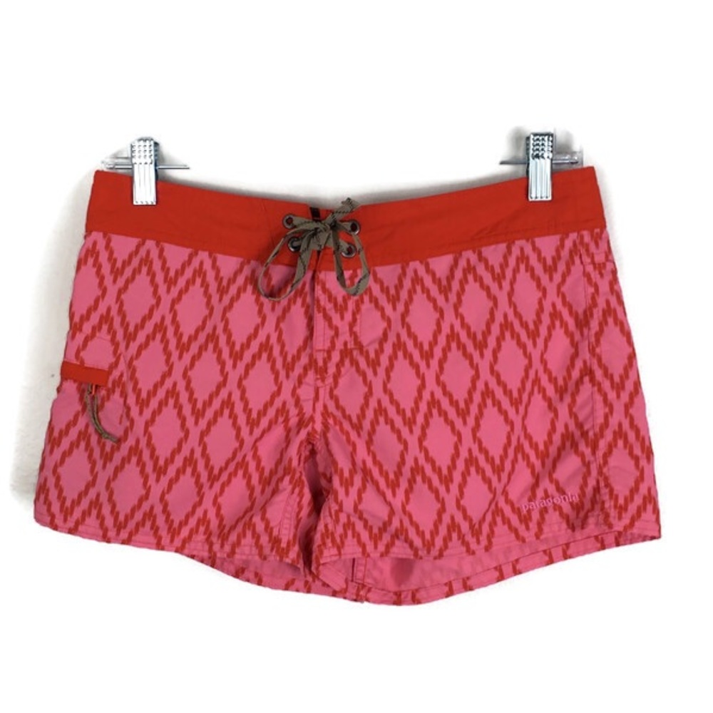 Patagonia Wavefarer Outdoor Board Shorts in Pink/Red